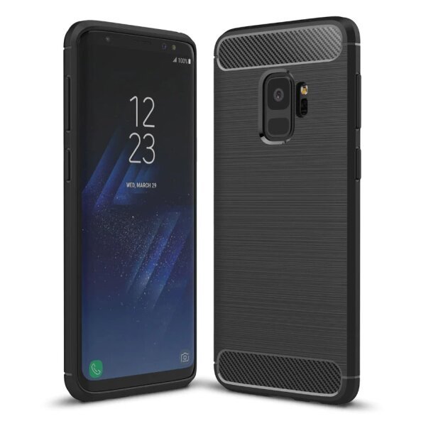 Husa pentru Samsung Galaxy S9 G960, OEM, Carbon, Neagra