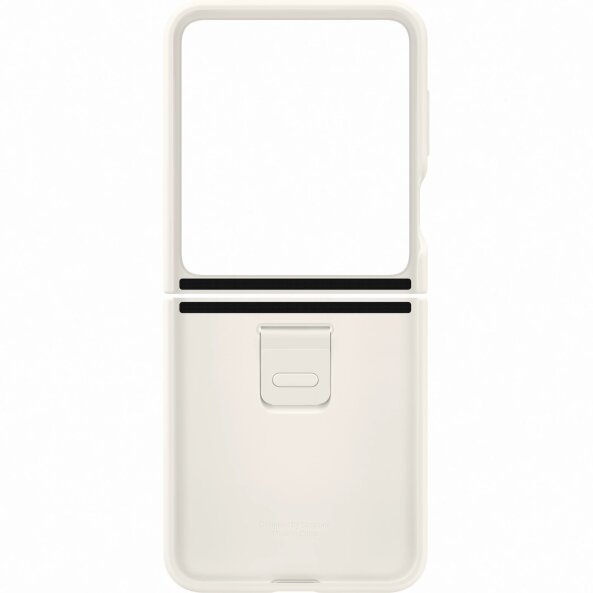 Husa pentru Samsung Galaxy Z Flip5 F731, Silicone Ring Cover, Crem EF-PF731TUEGWW 