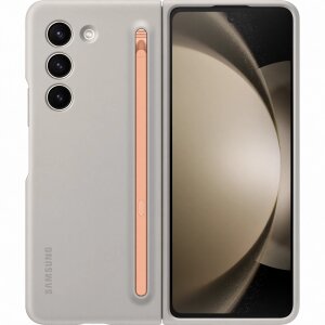 Husa pentru Samsung Galaxy Z Fold5 F946, Slim S-Pen Case, Bej EF-OF94PCUEGWW