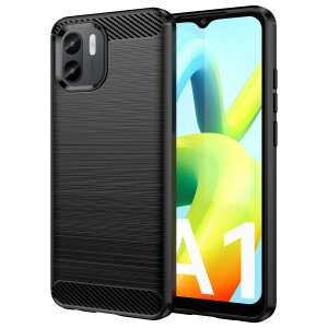 Husa pentru Xiaomi Redmi A2+ / A2 / A1+ / A1, OEM, Carbon, Neagra