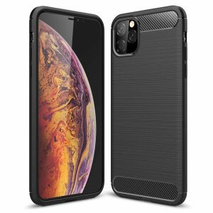 Husa pentru Xiaomi Redmi Note 8 Pro, OEM, Carbon, Neagra