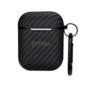 Husa Pitaka Air Pal pentru Apple AirPods Gen 2 / Gen 1, Neagra APM1001