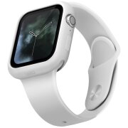 Husa UNIQ Lino pentru Apple Watch 40mm Series, Alba