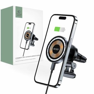 Incarcator Auto Wireless Tech-Protect V5, 15W, 1.67A, Negru 