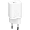 Incarcator Retea Baseus Super Si, 20W, 2.4A, 1 x USB-C, Alb CCSUP-B02