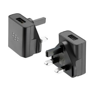 Incarcator Retea BlackBerry RM0300 UK, 6.5W, 1.3A, 1 x USB-A, Negru ASY-58929-003 