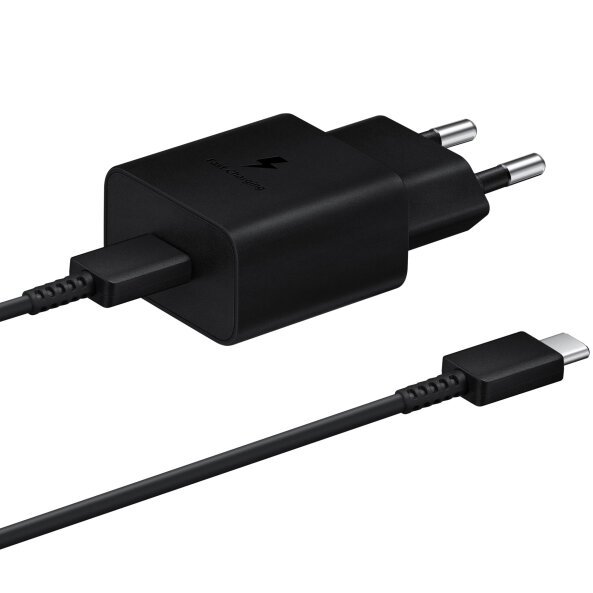 Incarcator Retea cu Cablu USB-C Samsung, 15W, 2A, 1 x USB-C, Negru EP-T1510XBEGEU