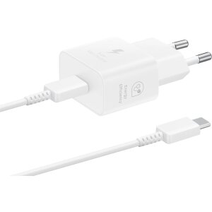 Incarcator Retea Cu Cablu USB-C Samsung, 25W, 3A, 1 x USB-C, Alb EP-T2510XWEGEU 