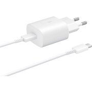 Incarcator Retea cu Cablu USB-C Samsung, 25W, 3A, 1 x USB-C, Alb EP-TA800XWEGWW