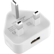 Incarcator Retea OEM UK, 5W, 1A, 1 x USB-A, Alb 