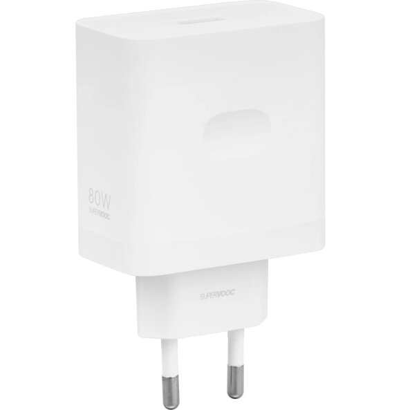 Incarcator Retea OnePlus, 80W, 7.3A, 1 x USB-A, Alb 5461100064