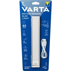 Lampa Veghe Varta Slim, cu Senzor Miscare, 80lm 