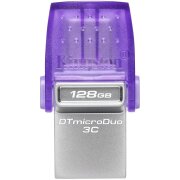 Memorie Externa USB-A 3.2 / USB-C Kingston microDuo 3C, 128Gb DTDUO3CG3/128GB 