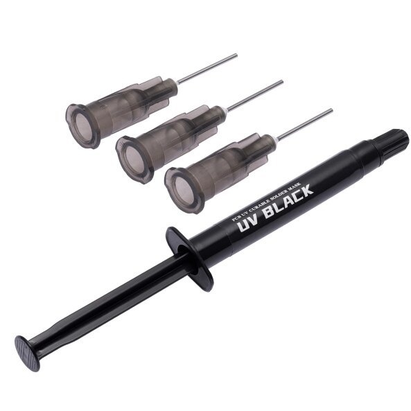 Pasta UV Mascare 2UUL, Tip Seringa, Neagra 