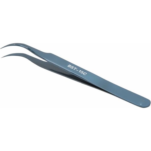 Penseta Curbata Best BST-15C, Verde 