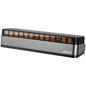 Suport Numar Telefon Auto Baseus Moonlight Box Series, Gri ACNUM-B0G 