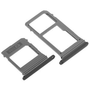 Suport SIM - Card Samsung Galaxy A5 (2017) A520 / A7 (2017) A720, Dual SIM, Negru