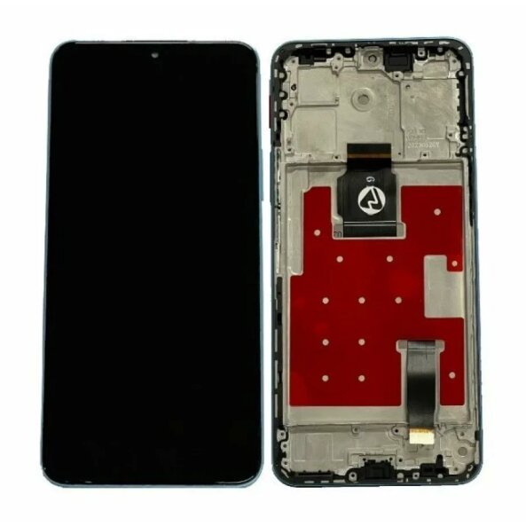 Ecran Compatibil pentru Honor X8a 4G / Honor 90 Lite 2023 Albastru Cyan CU RAMA