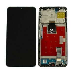 Ecran Compatibil pentru Honor X8a 4G / Honor 90 Lite 2023 Argintiu CU RAMA