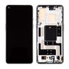Ecran Compatibil pentru OnePlus 9 Negru Cu Rama (Original Refurbished)