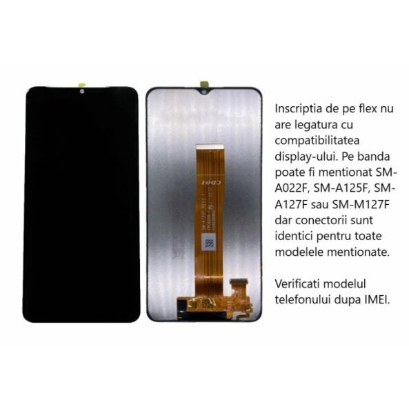 Ecran Compatibil pentru Samsung A125 Galaxy A12 2020 Fara Rama