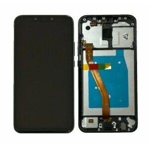 Ecran Mate 20 Lite Negru CU RAMA (Compatibil)