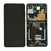 Ecran Samsung G988 Galaxy S20 Ultra Cosmic Black (Negru) Fara Camera Frontala (Service Pack)