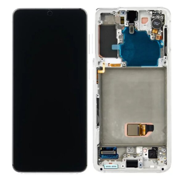 Ecran Samsung G991 Galaxy S21 5G Alb Fara Baterie (Service Pack)