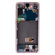 Ecran Samsung G991 Galaxy S21 5G Phantom Pink Fara Baterie (Service Pack)