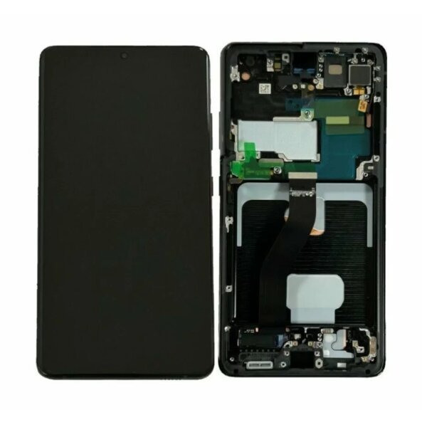 Ecran Samsung G998 Galaxy S21 Ultra Phantom Black Fara Camera Frontala (Service Pack)
