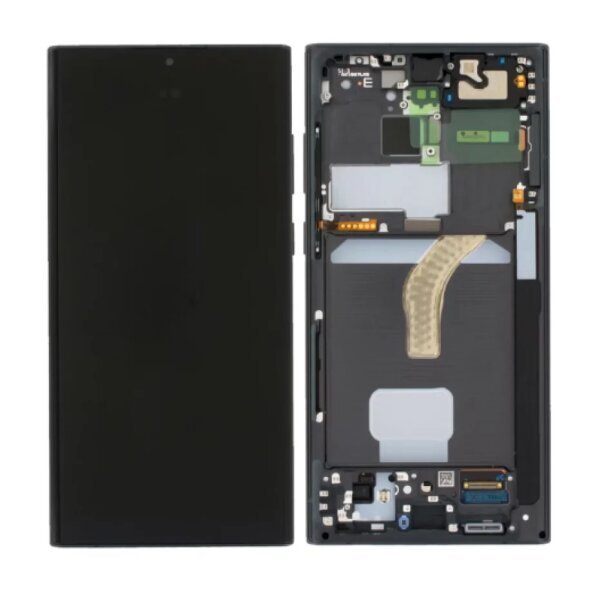Ecran Samsung S908 Galaxy S22 Ultra 5G Black (Negru) (Service Pack)