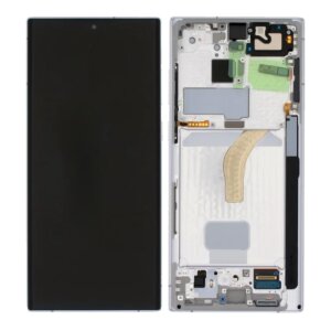 Ecran Samsung S908 Galaxy S22 Ultra 5G White (Alb) (Service Pack)