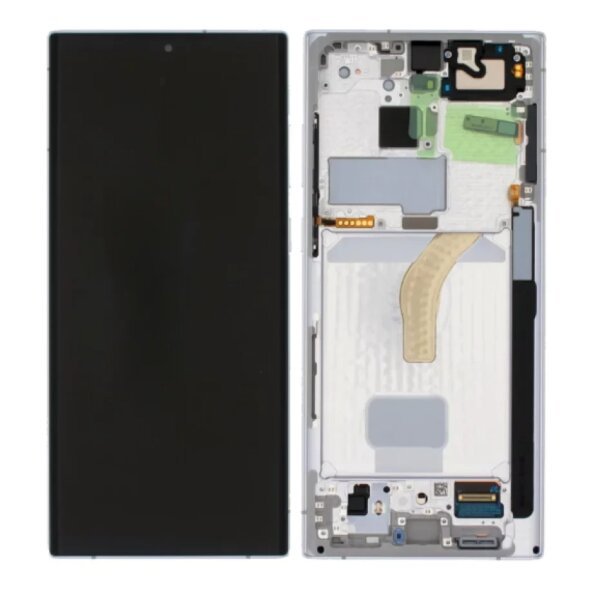 Ecran Samsung S908 Galaxy S22 Ultra 5G White (Alb) (Service Pack)