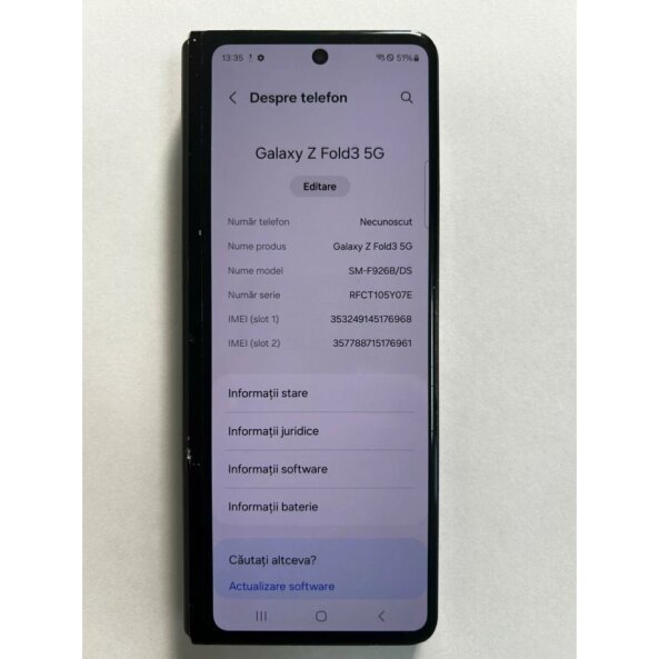 Ecran Exterior Samsung Galaxy Z Fold3 5G 2021 F926B (din dezmembrari)