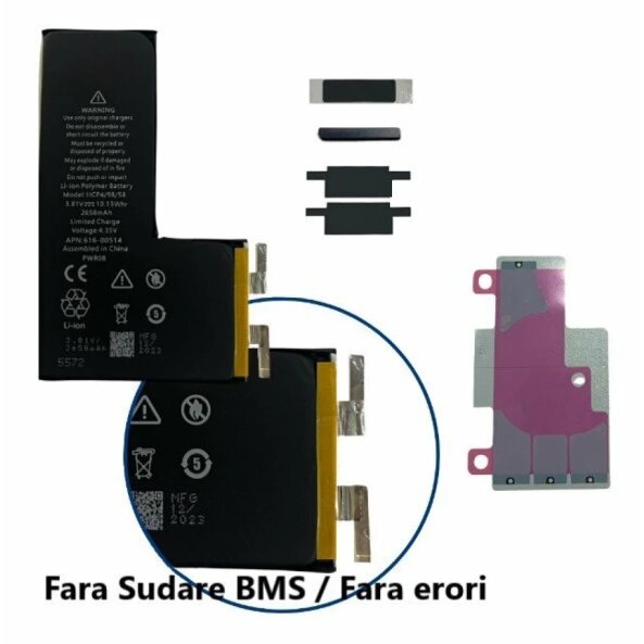 Acumulator (fara BMS) iPhone XS (Tehnologie Fara Sudare Contacte)