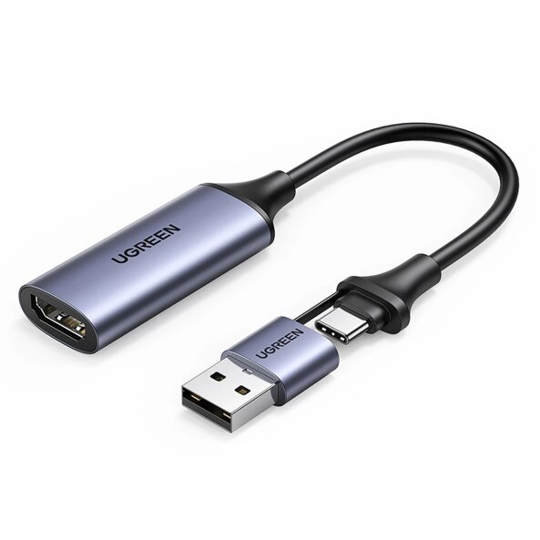 Adaptor Audio si Video USB-A / USB-C - HDMI UGREEN CM489, Gri 