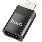 Adaptor Date si Incarcare USB-C - Lightning HOCO UA17, Negru 