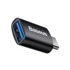 Adaptor OTG USB-A - USB-C Baseus Ingenuity, Negru 