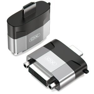 Adaptor Video XO Design GB013, HDMI - DVI, Gri 