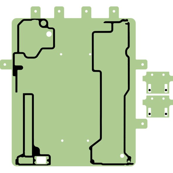Adeziv Display Samsung Galaxy Z Fold4 F936, Sub Inner, Service Pack GH82-32917A