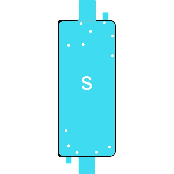 Adeziv Display Samsung Galaxy Z Fold5 F946, Sub Outer, Service Pack GH81-23972A 