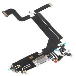 Banda cu Conector Incarcare - Microfon Apple iPhone 14 Pro Max, Argintiu 