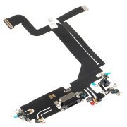 Banda cu Conector Incarcare - Microfon Apple iPhone 14 Pro Max, Negru 