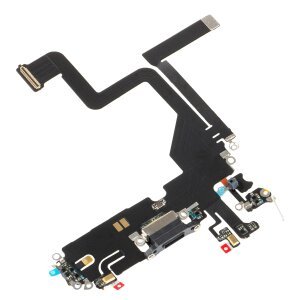 Banda cu Conector Incarcare - Microfon Apple iPhone 14 Pro, Negru 