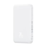 Baterie Externa Baseus Magnetic Mini Air, 5000mAh, 20W, PD + FQI, 1 x USB-C, Alba P10022107223-00 