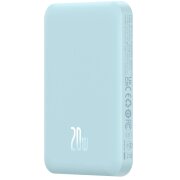 Baterie Externa Baseus Magnetic Mini Air, 5000mAh, 20W, PD + FQI, 1 x USB-C, Albastra P10022107313-00 