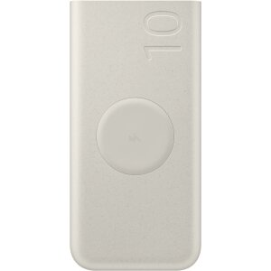 Baterie Externa Samsung, 10000mAh, 25W, PD + FQI, 1 x QI - 2 x USB-C, Bej EB-U2510XUEGEU 