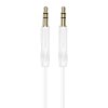 Cablu Audio 3.5mm - 3.5mm Borofone BL16, 1m, Alb 