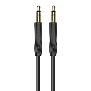 Cablu Audio 3.5mm - 3.5mm Borofone BL16, 1m, Negru 