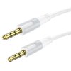 Cablu Audio 3.5mm - 3.5mm Borofone BL19 Creator, 1m, Alb 
